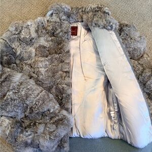 Vintage Grey Bomber Jacket size Small